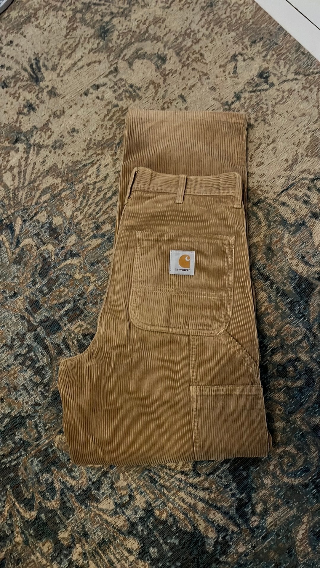 Carhartt rib broek 28x32, Kleding | Dames, Broeken en Pantalons, Beige, Ophalen of Verzenden, Zo goed als nieuw, Maat 36 (S)