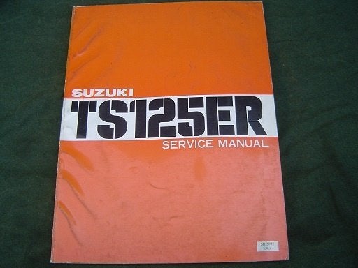 Suzuki TS125 ER 1979 motorcycle service manual TS125ER, Motoren, Ophalen of Verzenden, Suzuki