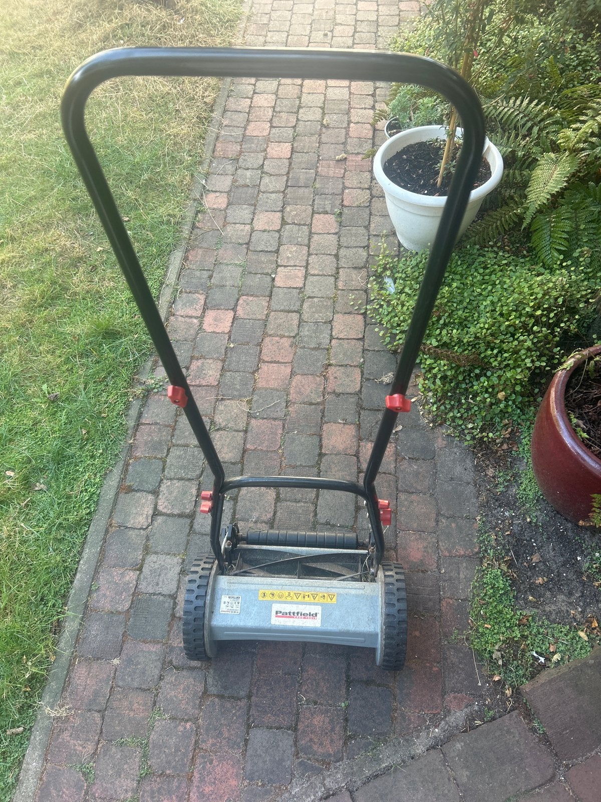 Pattfield handgrasmaaier - gebruikt, Ophalen, Gebruikt, Handgrasmaaier, 30 t/m 39 cm