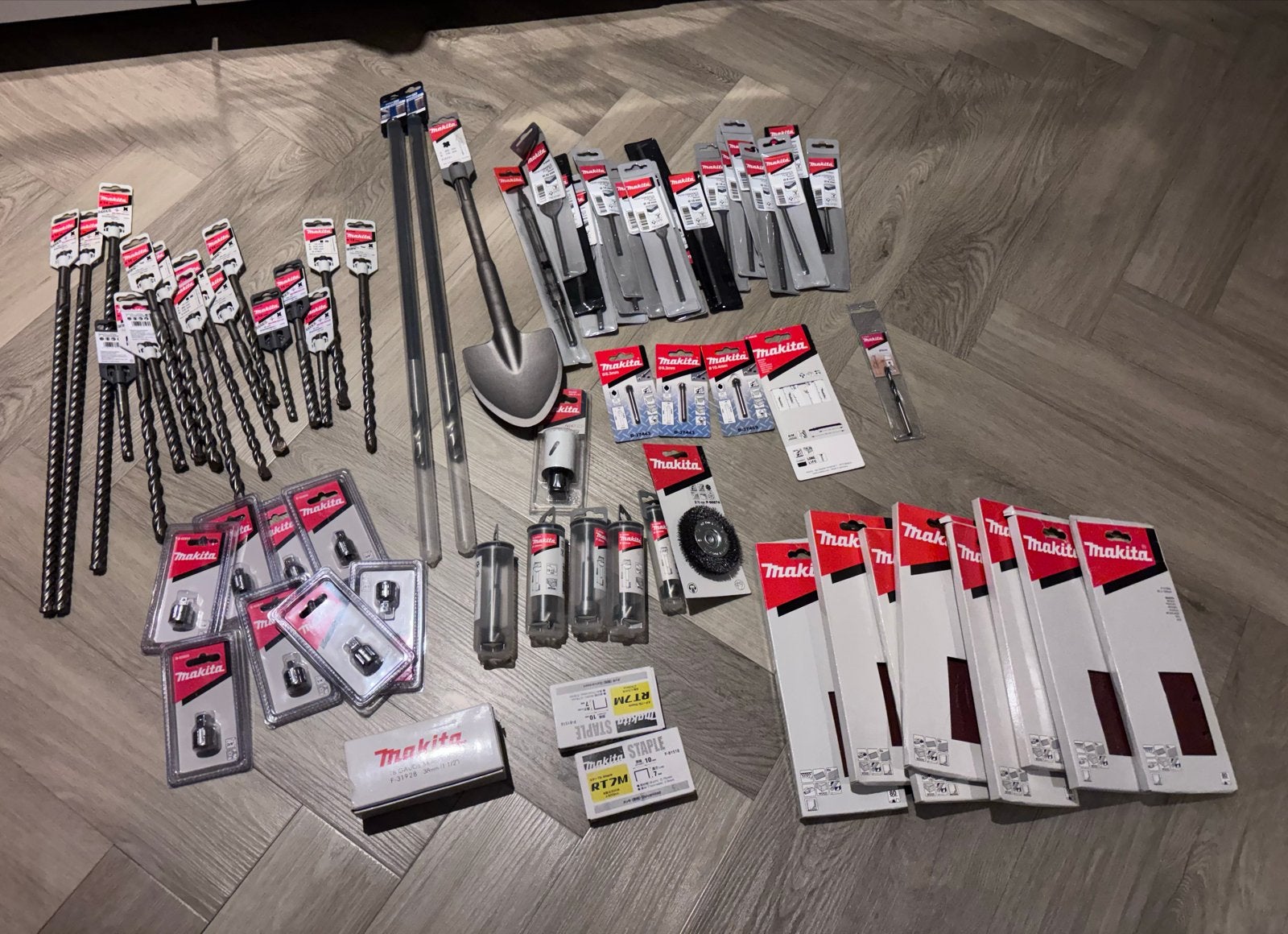 partij nieuw Makita accessoires boren bitjes zaagjes, Ophalen of Verzenden, Nieuw, Beitel, Makita