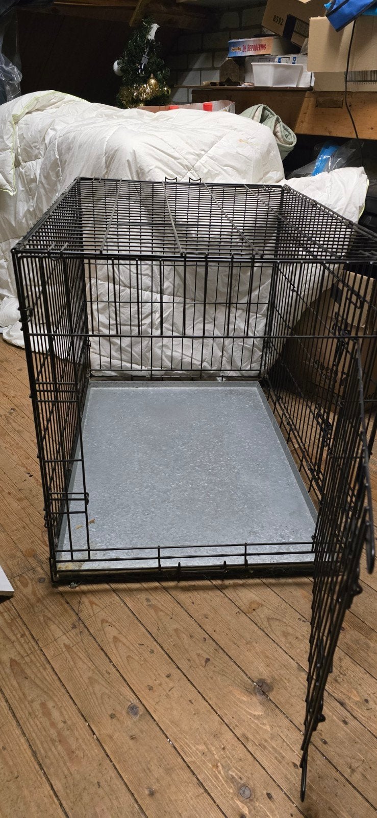 ≥ Grote, nette zwarte hondenbench 88x60x66 (LxBxH) (m2406514295
