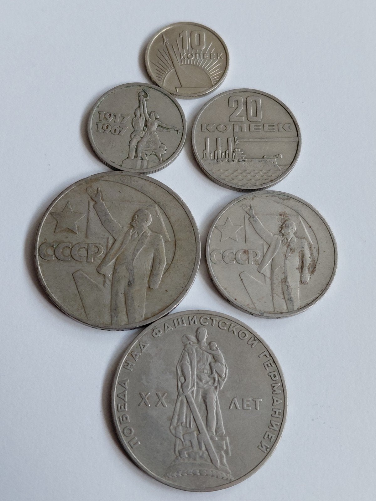 Rusland,  USSR set van 6 munten  - Zie omschrijving, Verzenden, Rusland, Setje