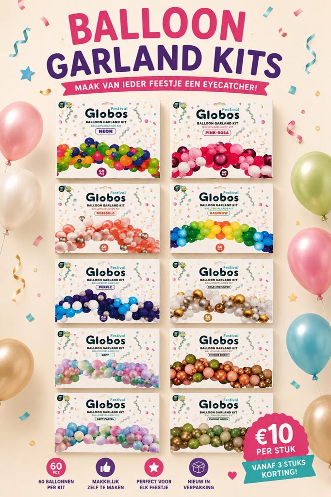 Ballonnen kit Diy, Ophalen of Verzenden, Nieuw, Versiering