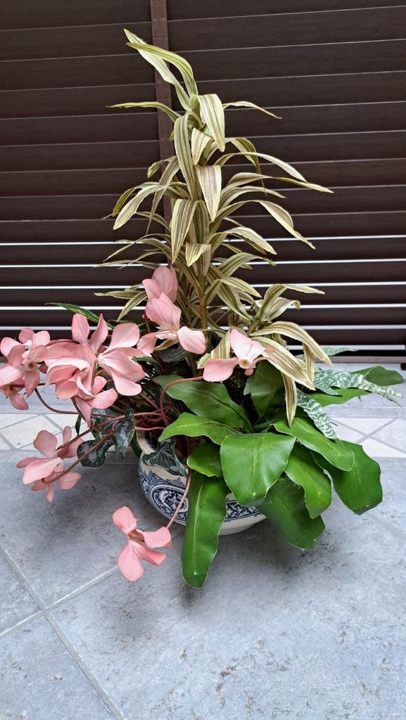 Kunstof planten in pot., Huis en Inrichting, Kamerplanten, Ophalen of Verzenden, In pot, Halfschaduw, Minder dan 100 cm