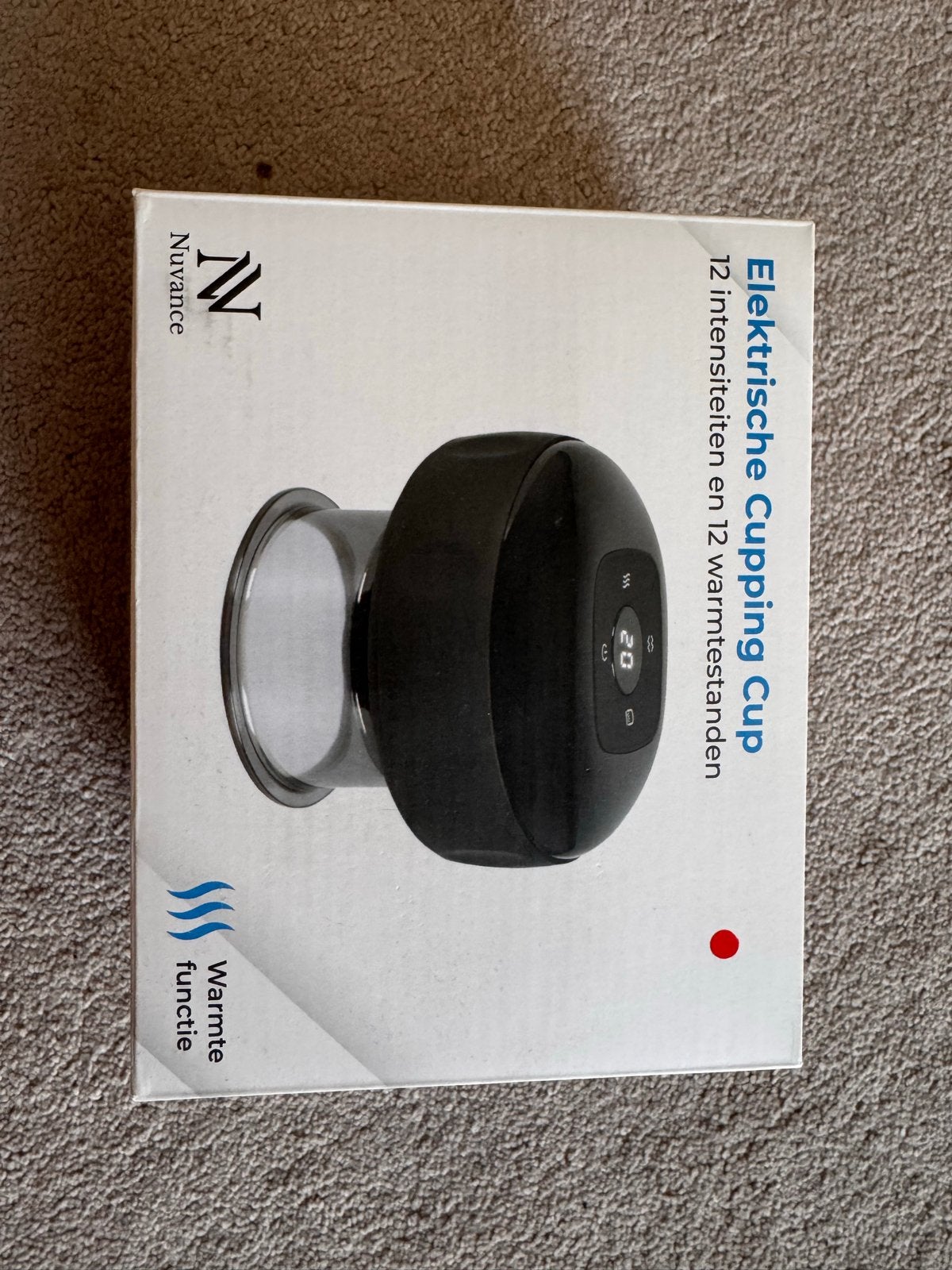 Nuvance Elektrische Cupping Cup - 12 intensiteiten en warmte, Ophalen of Verzenden, Nieuw, Overige typen