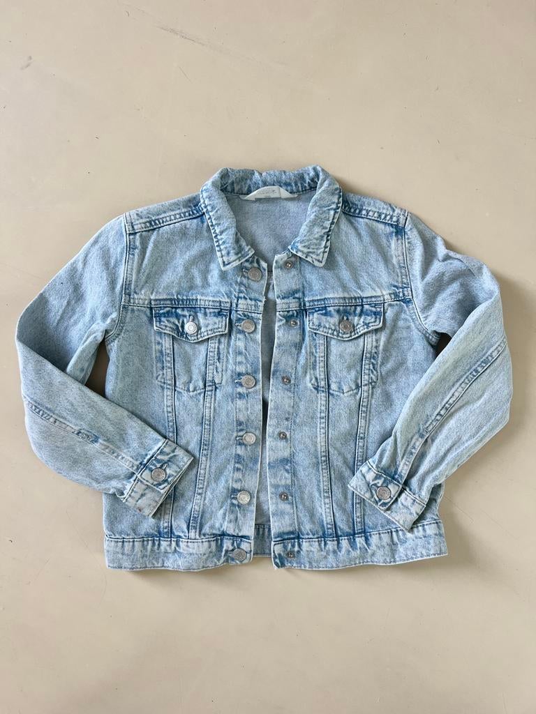 Spijkerjas * H&M * maat 134, Kinderen en Baby's, Kinderkleding | Maat 134, Ophalen of Verzenden, Zo goed als nieuw, Meisje, Jas