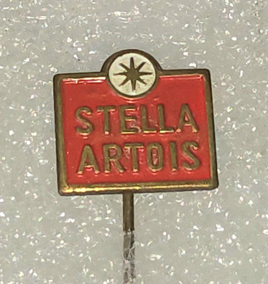 Vintage Stella Artois Speldje - Bier Merk, Ophalen of Verzenden, Gebruikt, Merk, Speldje of Pin