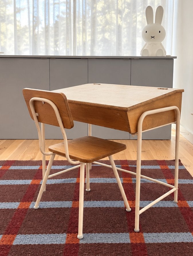 ZARA HOME Kinderbureau met stoel | Houten schoolbankje, Ophalen of Verzenden, Zo goed als nieuw, Tafel(s) en Stoel(en)