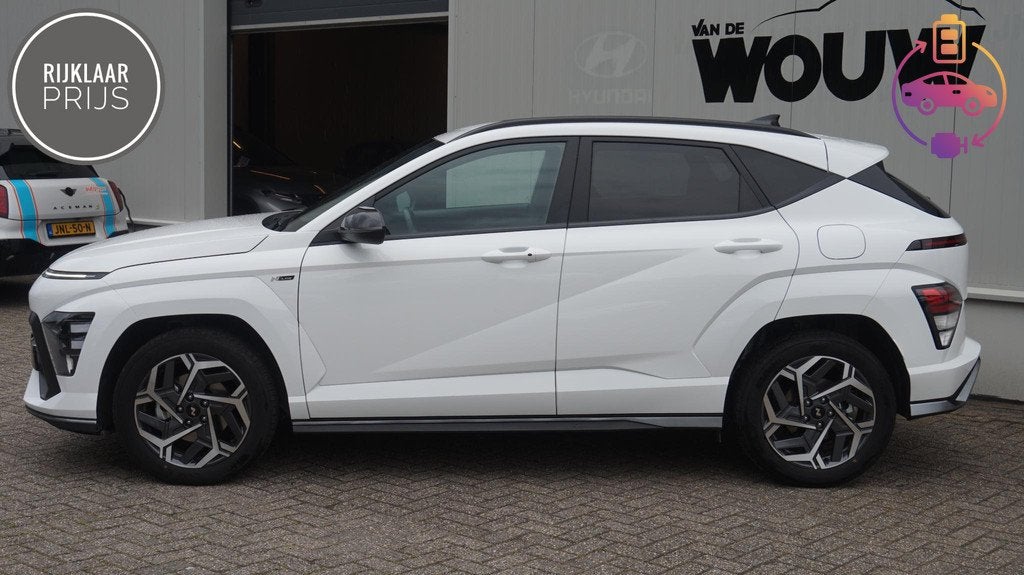 Hyundai Kona 1.6 GDI HEV Comfort N-line Edition, Auto's, Hyundai, 12 maanden, Stof, Gebruikt, Euro 6