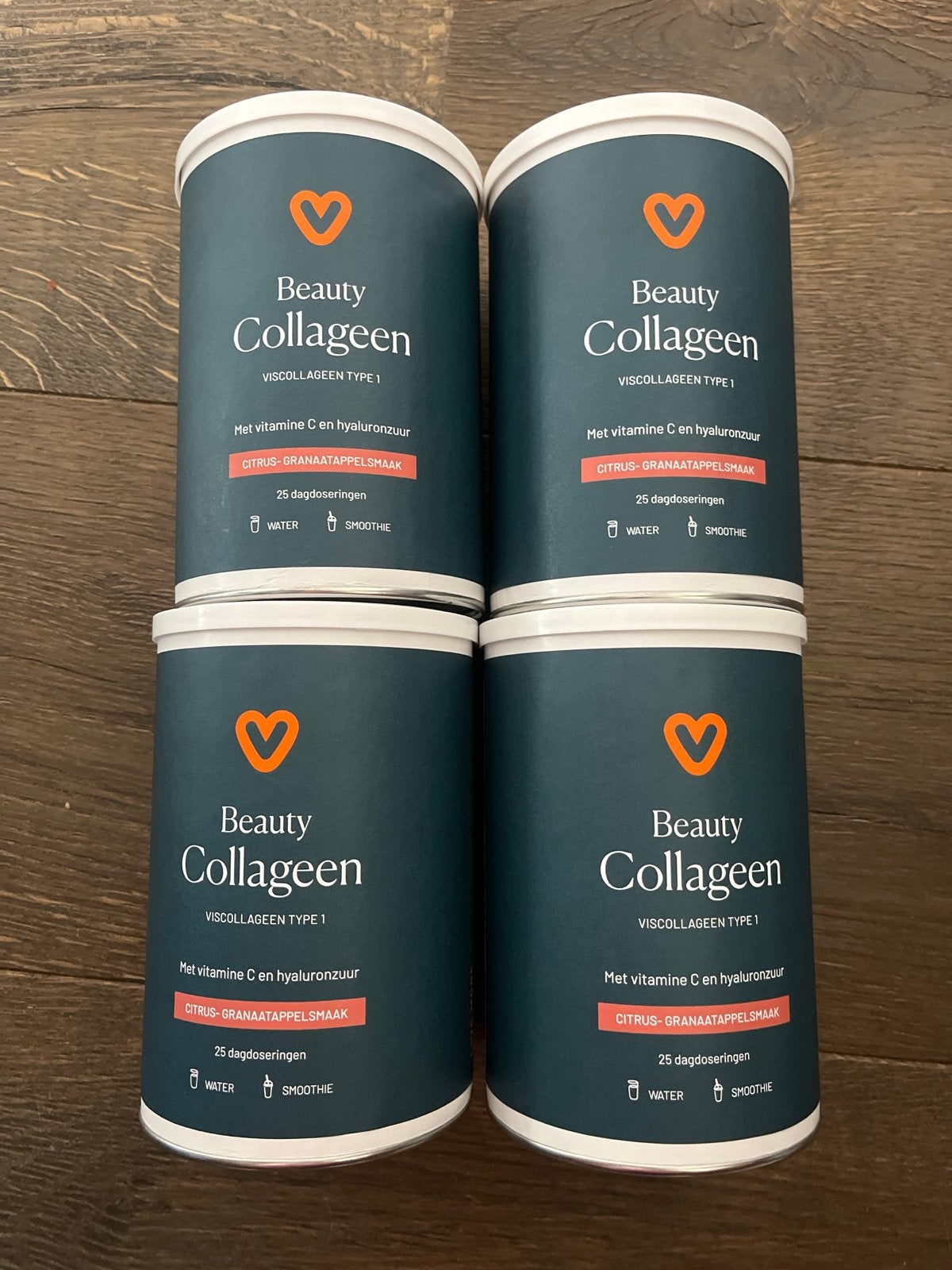 4x Beauty Collageen Viscollageen Type 1 Citrus-Granaatappel, Ophalen of Verzenden, Nieuw, Poeder of Drank
