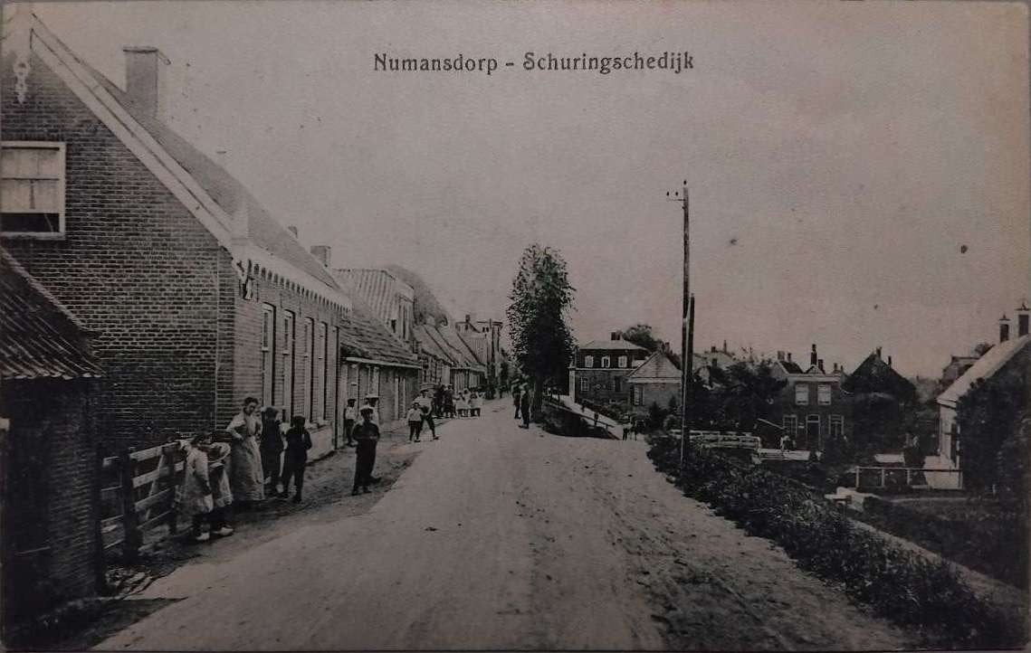 Numansdorp - Schuringschedijk (1925), Verzenden, 1920 tot 1940, Gelopen, Zuid-Holland