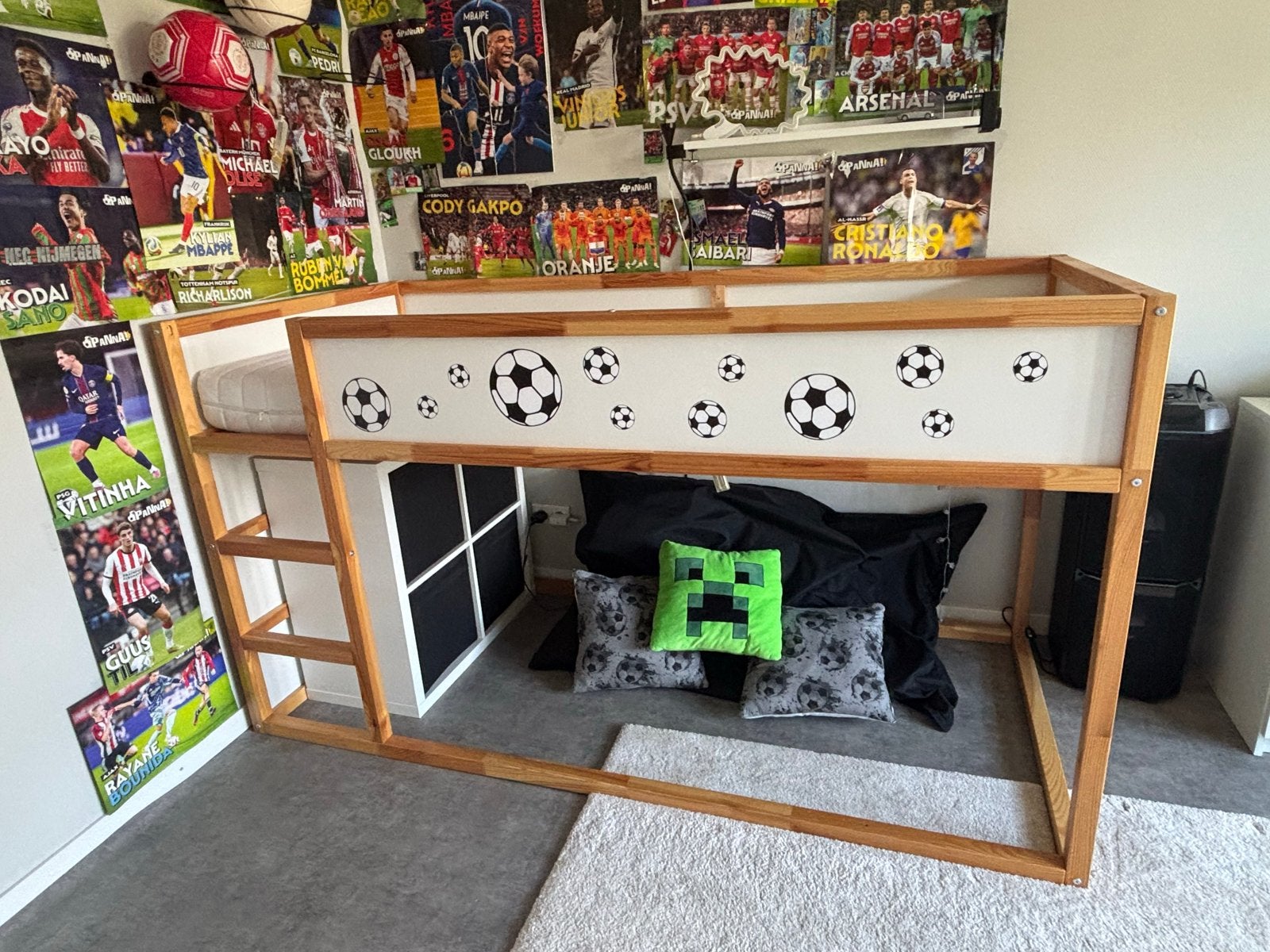 IKEA Kura bed half hoog / hoogslaper - zo goed als nieuw, Ophalen, 90 cm, Eenpersoons, Minder dan 160 cm