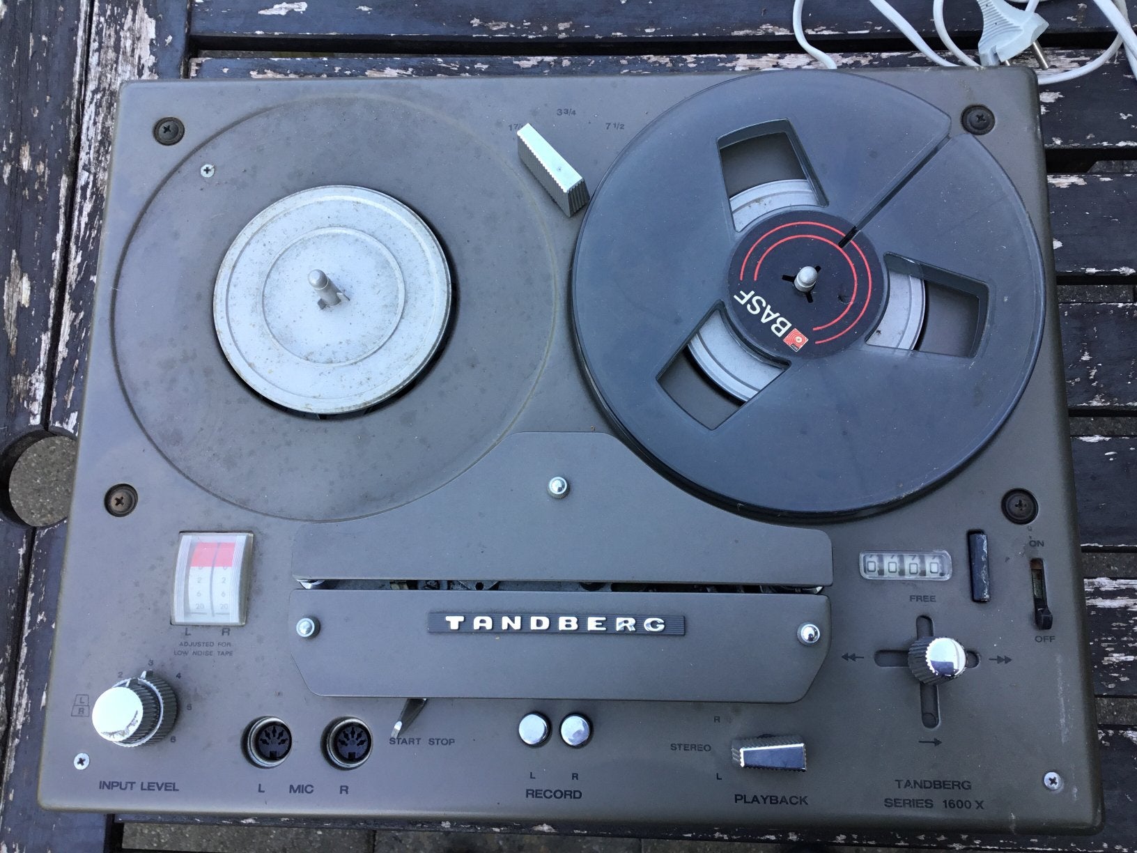Tandberg 1621X bandrecorder vintage reel to reel tape, Ophalen of Verzenden, Bandrecorder, Met banden