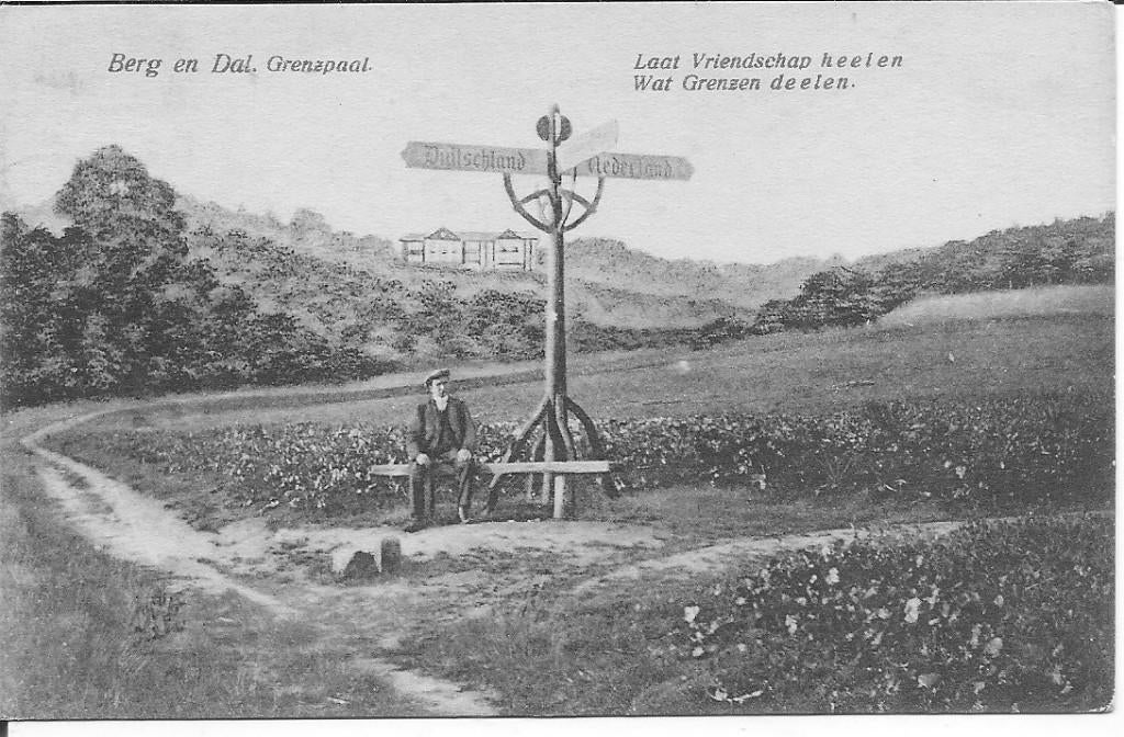 Berg en Dal Grenspaal., Ophalen of Verzenden, Voor 1920, Gelopen, Gelderland
