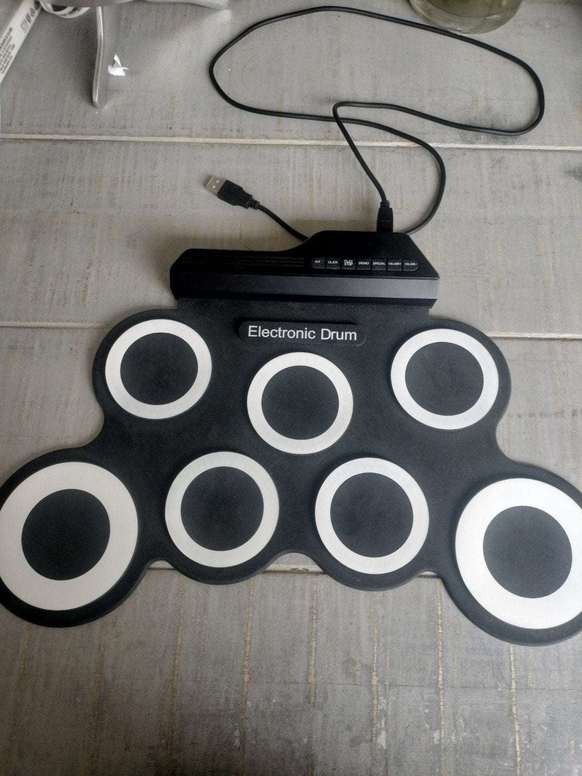 Digitale drumset met pedalen en drumstokken, Ophalen of Verzenden, Zo goed als nieuw, Overige merken, Elektronisch