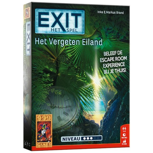 EXIT Het Vergeten Eiland 999 Games Kaartspel Nieuw, 999 Games, Nieuw, Ophalen of Verzenden, Vijf spelers of meer