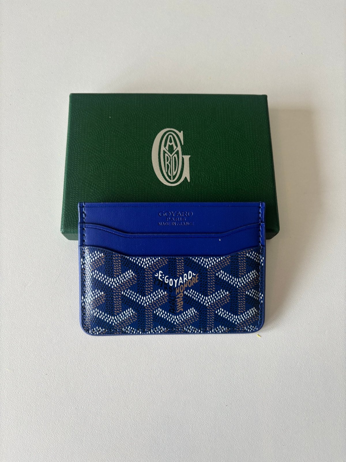 Goyard Saint Sulpice Kaarthouder Blauw, Overige merken, Blauw, Nieuw, Ophalen of Verzenden