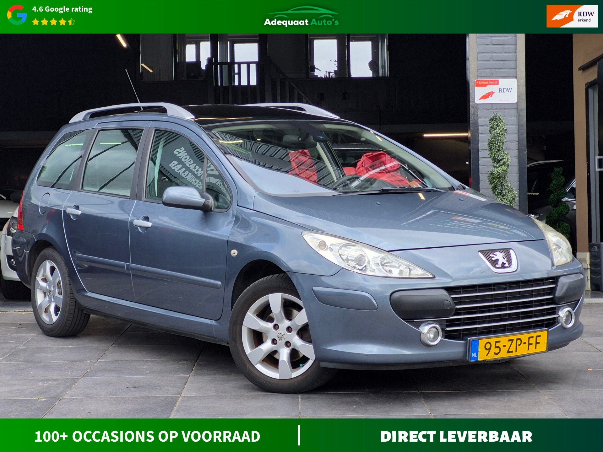 Peugeot 307 SW 2.0-16V Premium|2e eig|NAP|Trekhaak|Airco|PDC, Auto's, Gebruikt, Huisgarantie, 4 cilinders, Met garantie (alle)