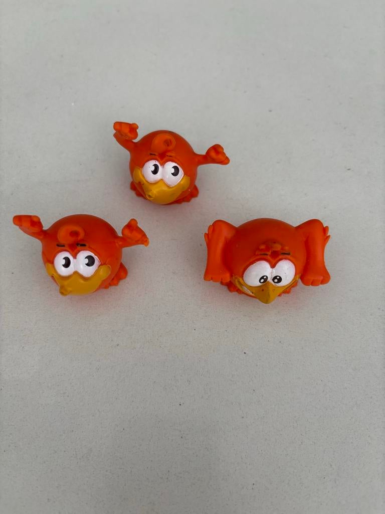 3 stuks oranje C1000 vogeltje piep squishy speelgoed, Verzamelen, Ophalen of Verzenden, Zo goed als nieuw