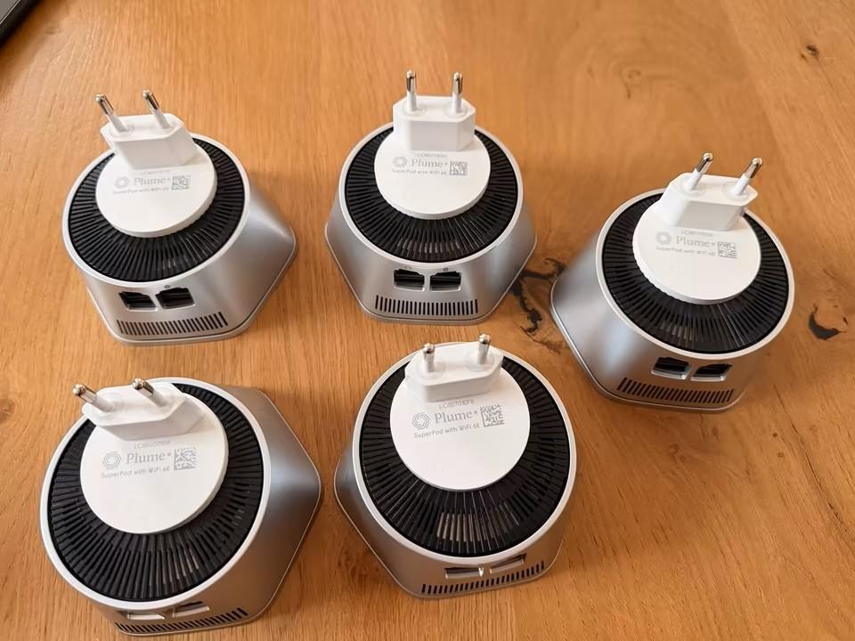 5x Plume Home SuperPod WiFi 6E Mesh Netwerk Set, Ophalen of Verzenden, Zo goed als nieuw, Plume