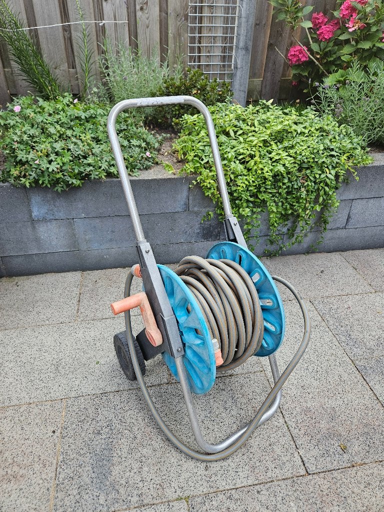 Gardena slangenhaspel, Ophalen of Verzenden, Gebruikt, Tuinslanghaspel