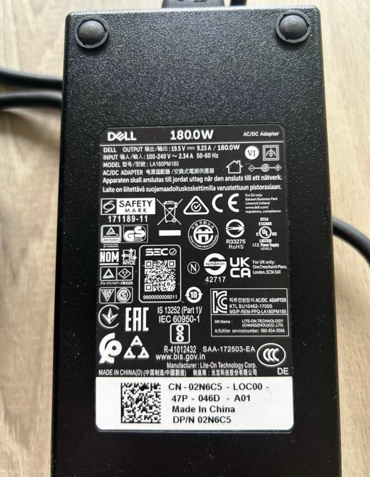 Partij Dell adapters opladers 180Watt 9 stuks, Ophalen of Verzenden, Zo goed als nieuw