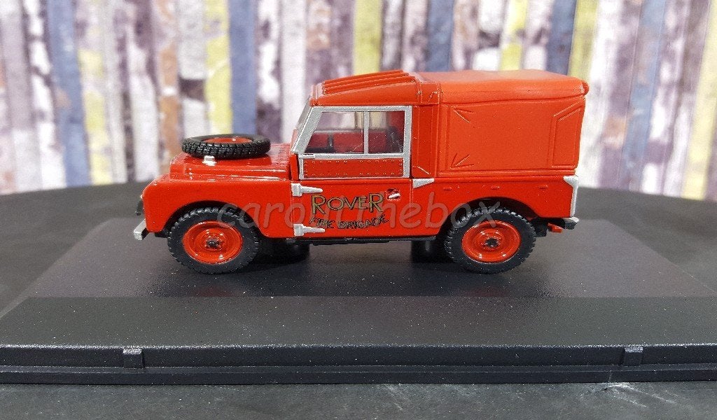 Land Rover Series 1 88 ROVER FIRE BRIGADE rood 1:43 Oxford, Verzenden, Nieuw, Auto, Overige merken