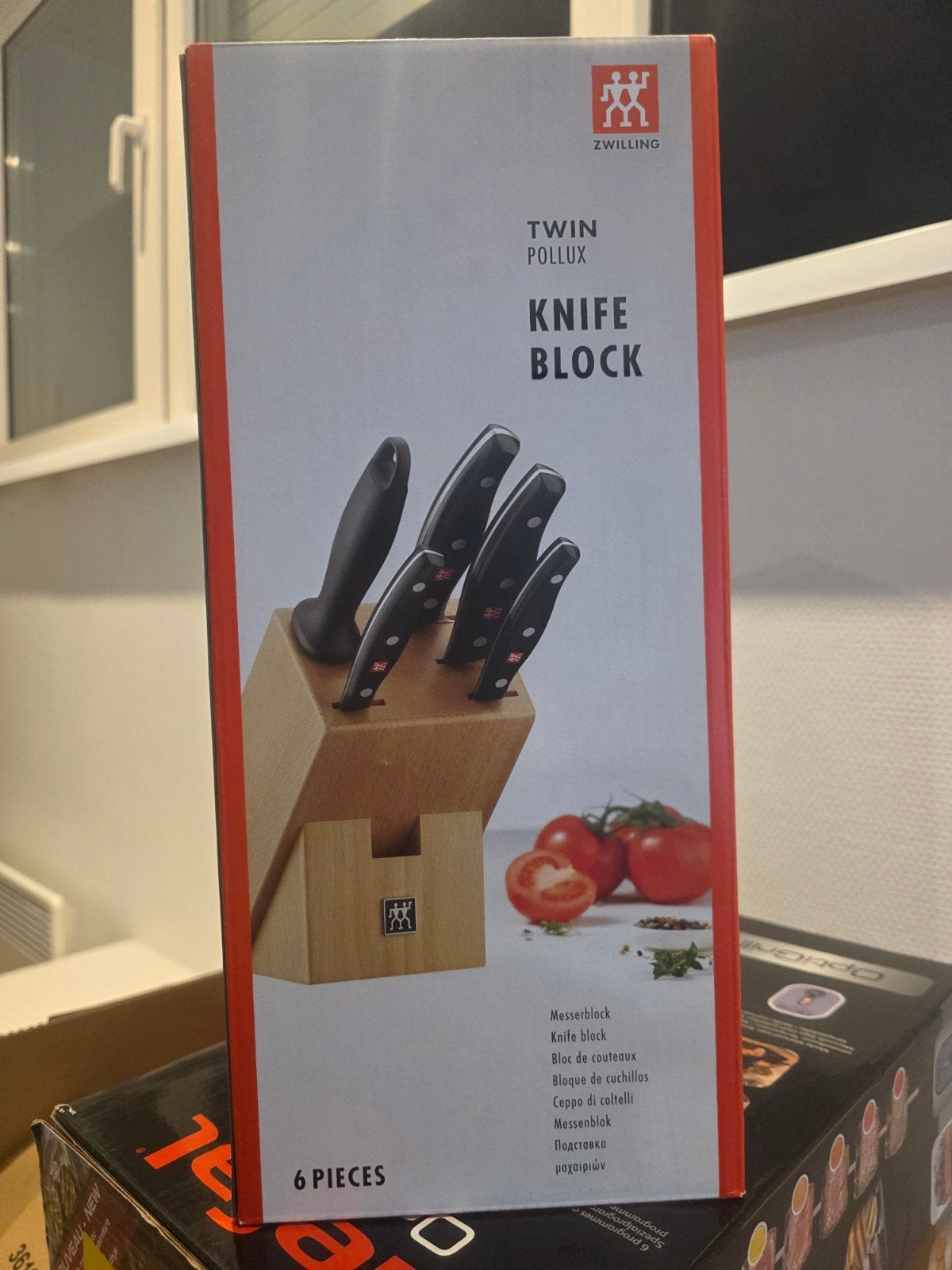 ZWILLING TWIN POLLUX Messenblok 6-delig - Nieuw in doos, Ophalen, Overige typen, Hout, Nieuw