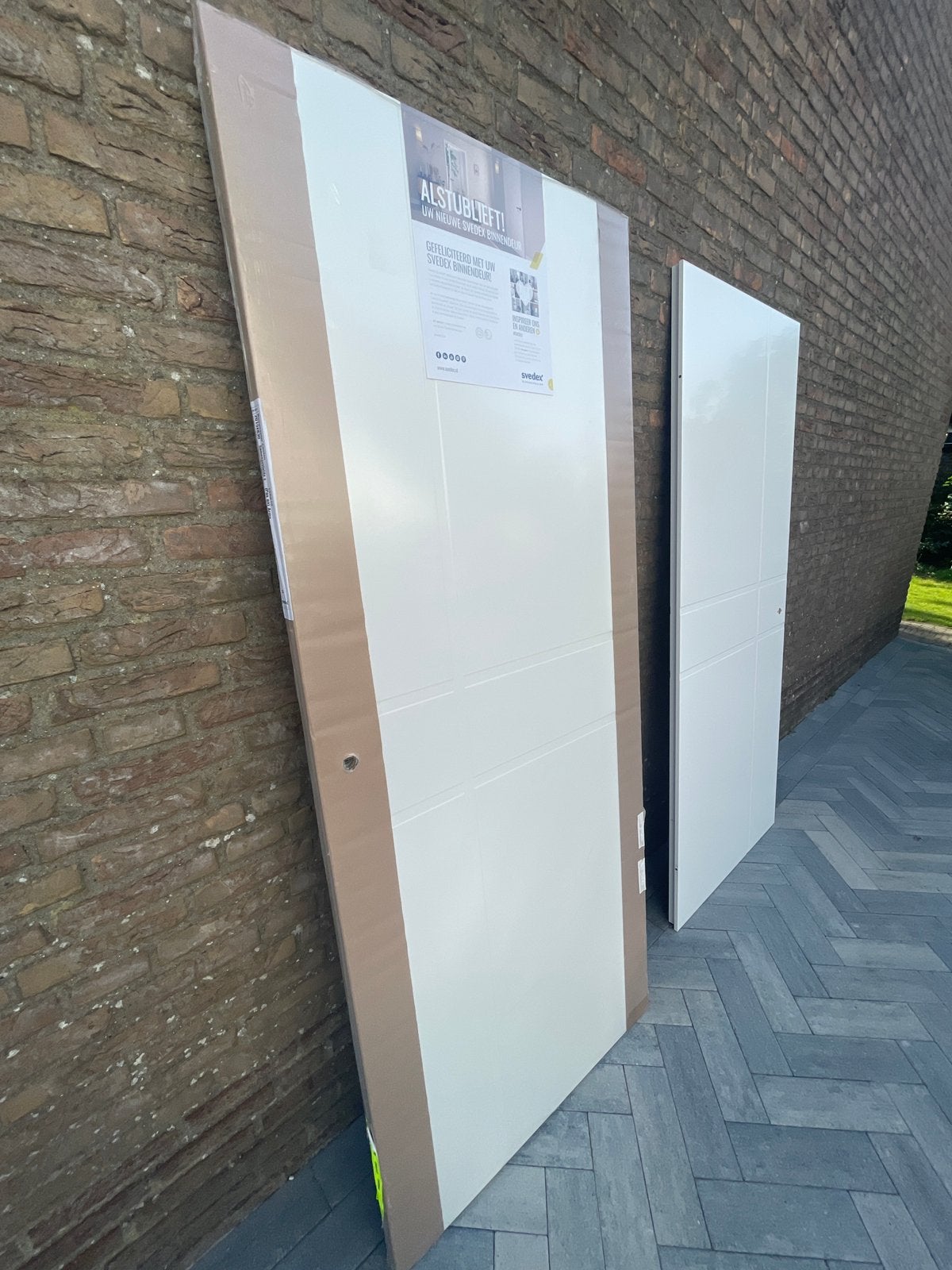 Nieuwe extra witte svedex binnendeur 201,5x83, Ophalen, Nieuw, Multiplex