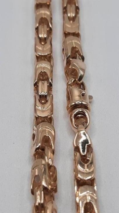 gouden fantasie ketting 14kt Massief, Www.bredajuwelier.nl, Nieuw, Ophalen of Verzenden, Www.bredajuwelier.nl