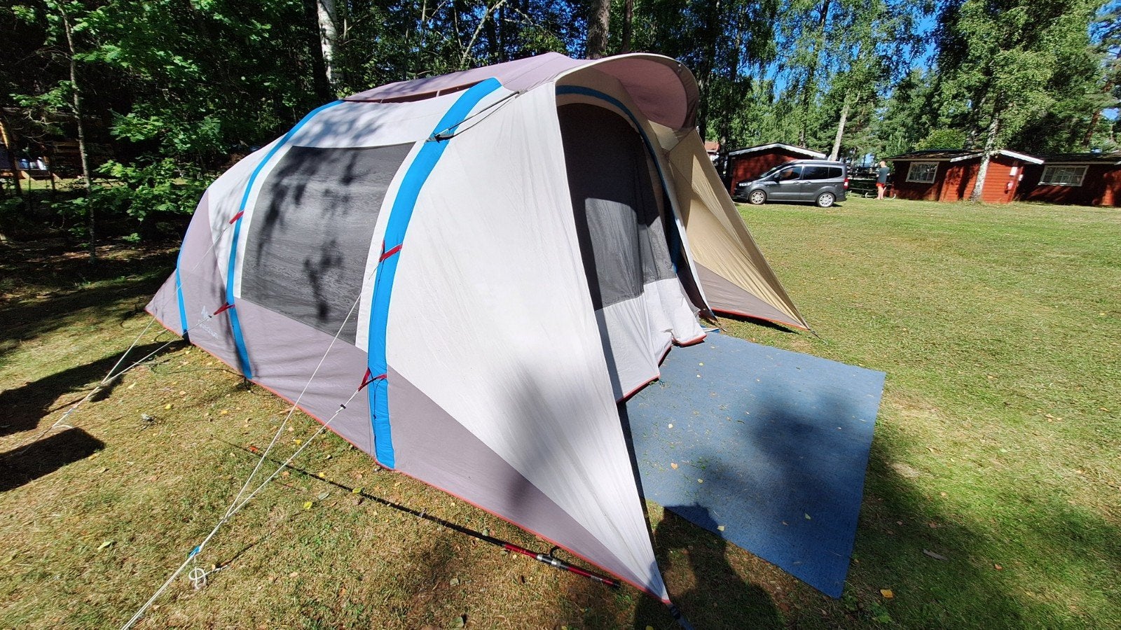 Quechua opblaastent 5.2 XL ( 5 pers)- Decathlon, Caravans en Kamperen, Tenten, tot en met 5, Gebruikt, Ophalen