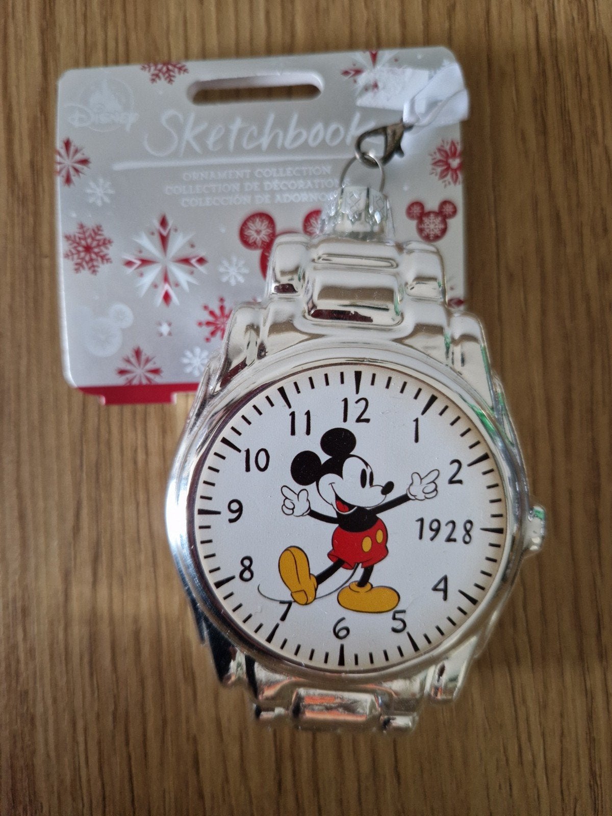Kerst ornament horloge Mickey Mouse, Diversen, Kerst, Verzenden, Nieuw