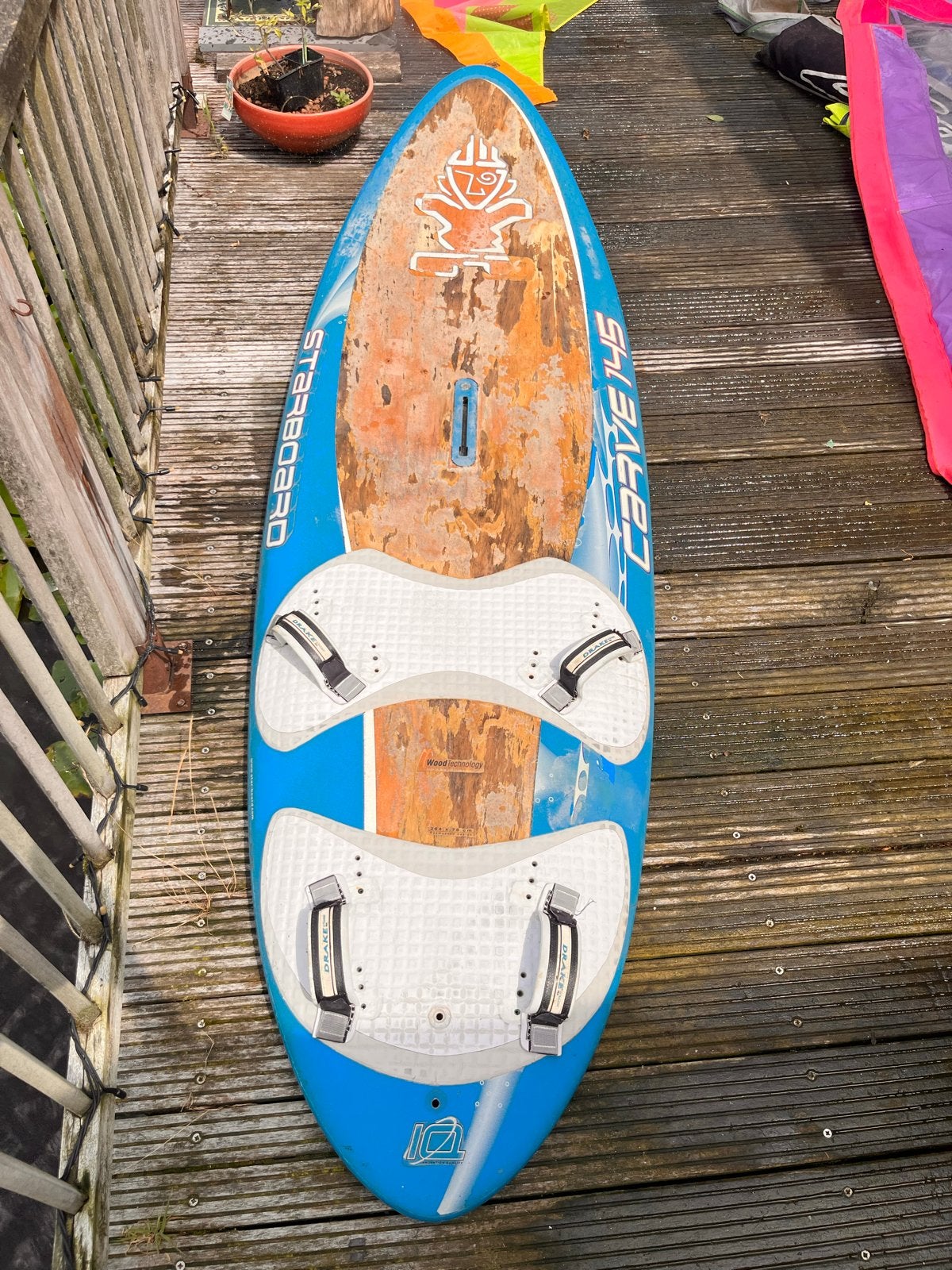 Starboard Carve 145 Windsurfplank met vin en hoes, Ophalen, Gebruikt, Minder dan 250 cm, Starboard