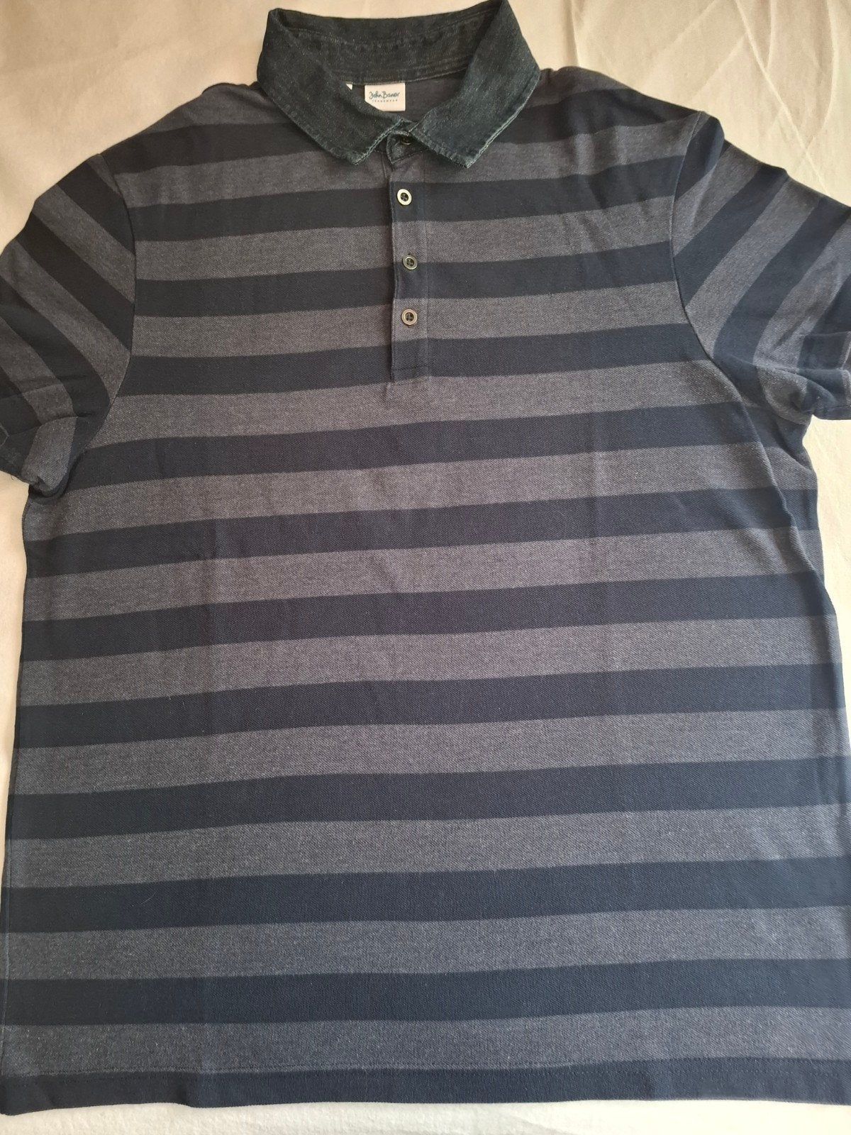 John Baner Jeanswear Polo Shirt Maat L (52/54) Gestreep, Maat 52/54 (L), Meerkleurig, Ophalen of Verzenden, John Baner Jeanswear