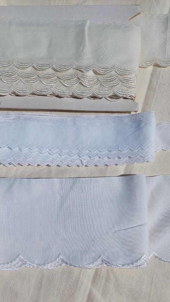 kastrandjes effen stof div breedtes nr 12 € 0,75 pm, Ophalen of Verzenden, Nieuw