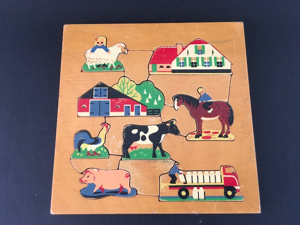 Legpuzzel, 2 tot 4 jaar, Gebruikt, Ophalen of Verzenden, Van hout