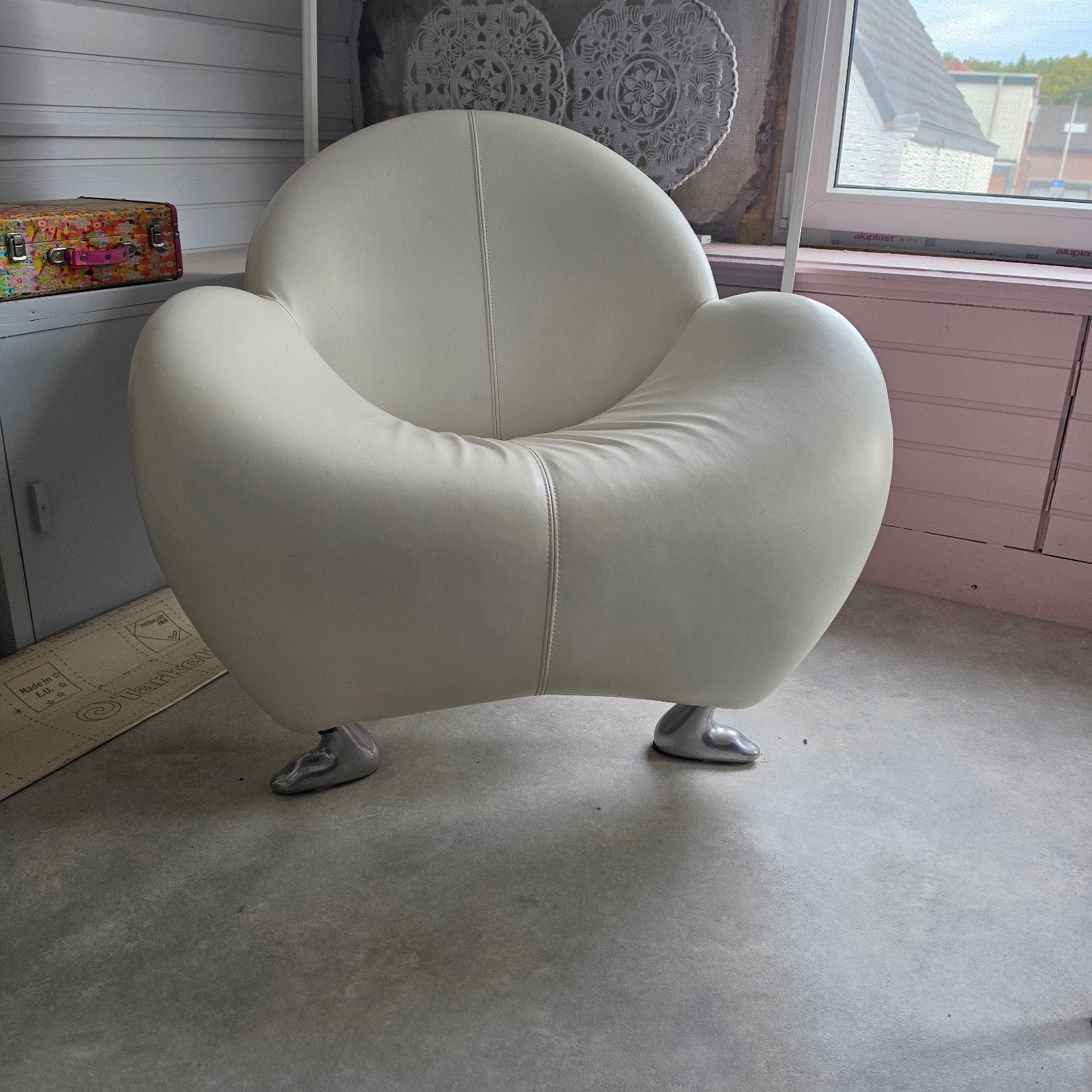 Leolux Papageno fauteuil, Modern, Eigentijds, Gebruikt, Ophalen of Verzenden, 75 tot 100 cm