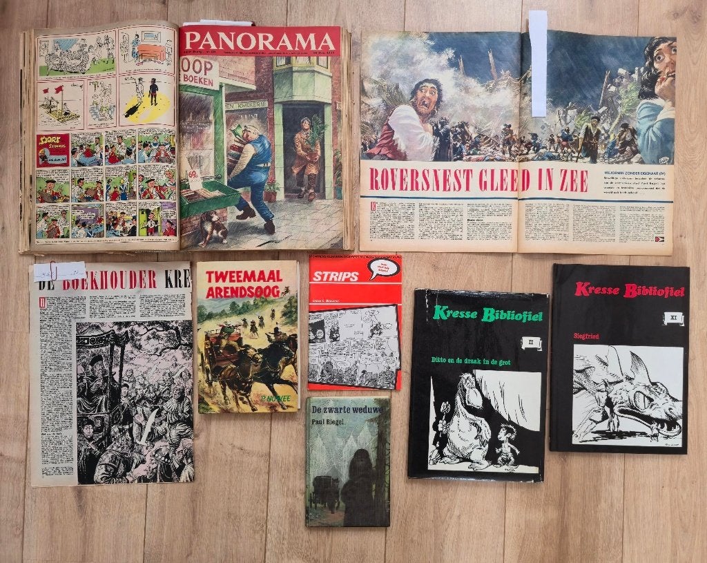 Hans G Kresse boeken en artikelen, Meerdere stripboeken, Ophalen of Verzenden, Gelezen, HANS G. KRESSE