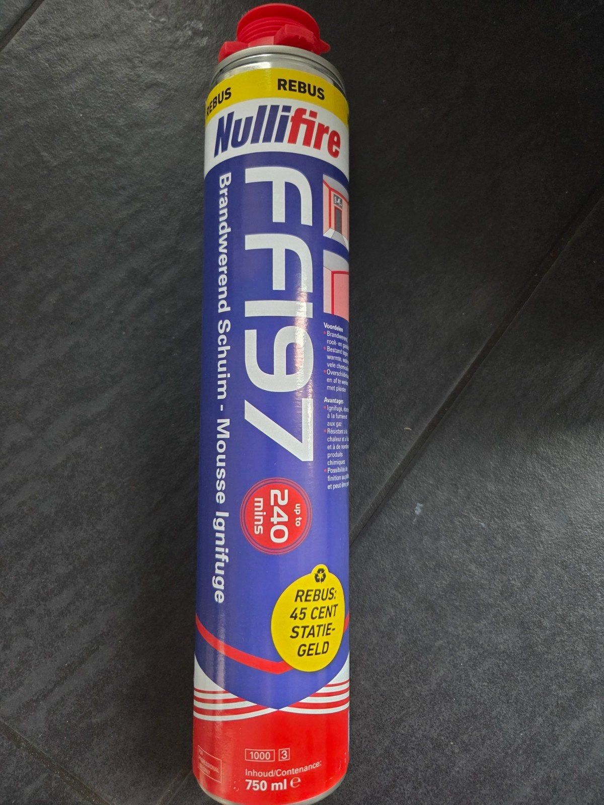 Nullifire FF197 brandwerend purschuim van 750 ml (4 stuks), Doe-het-zelf en Verbouw, Ophalen of Verzenden, Nieuw