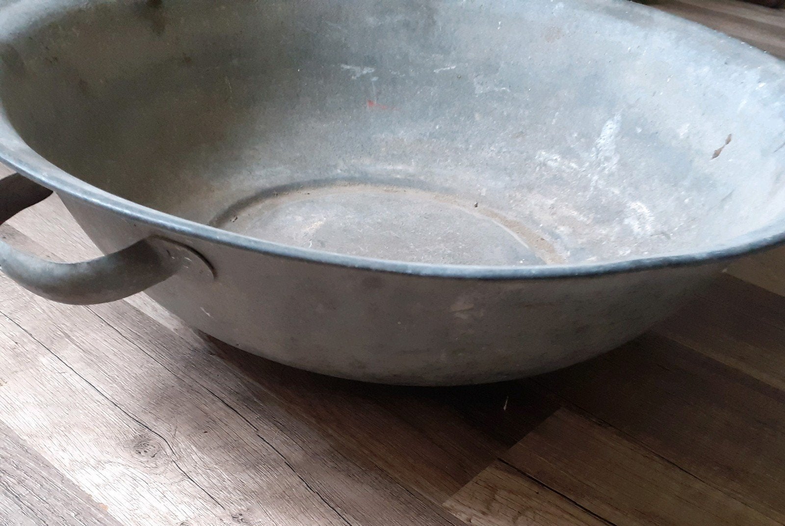 "Brocante" zinken schaal, bak, kom, Antiek en Kunst, Ophalen of Verzenden