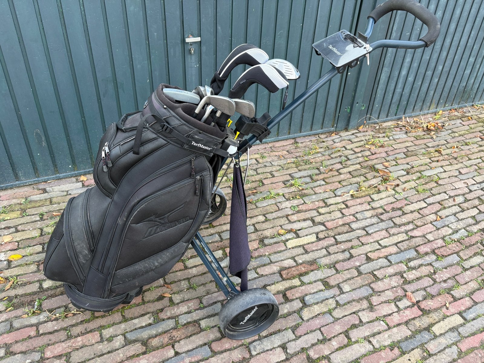 Complete Golfset met Golftrolley en Accessoires, Ophalen, Gebruikt, Set, Mizuno