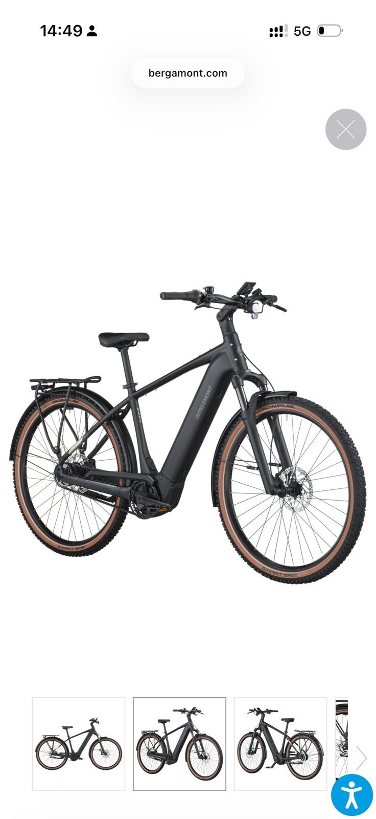 Bergamont E SUV, bosch CX, maat Large 57cm, 600wh smart new, 55 tot 59 cm, Ophalen, Zo goed als nieuw, Overige merken