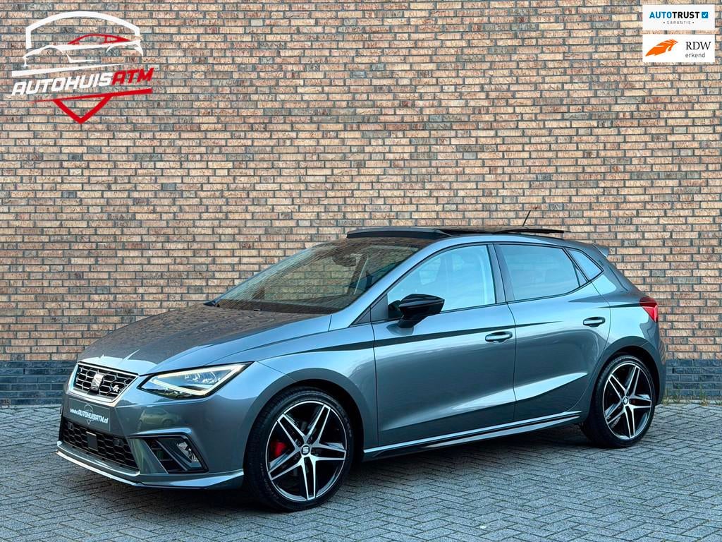 SEAT Ibiza 1.0 TSI FR 116pk Pano Acc Keyless Led Stoelvw Uni, Gebruikt, Zwart, 116 pk, Ibiza