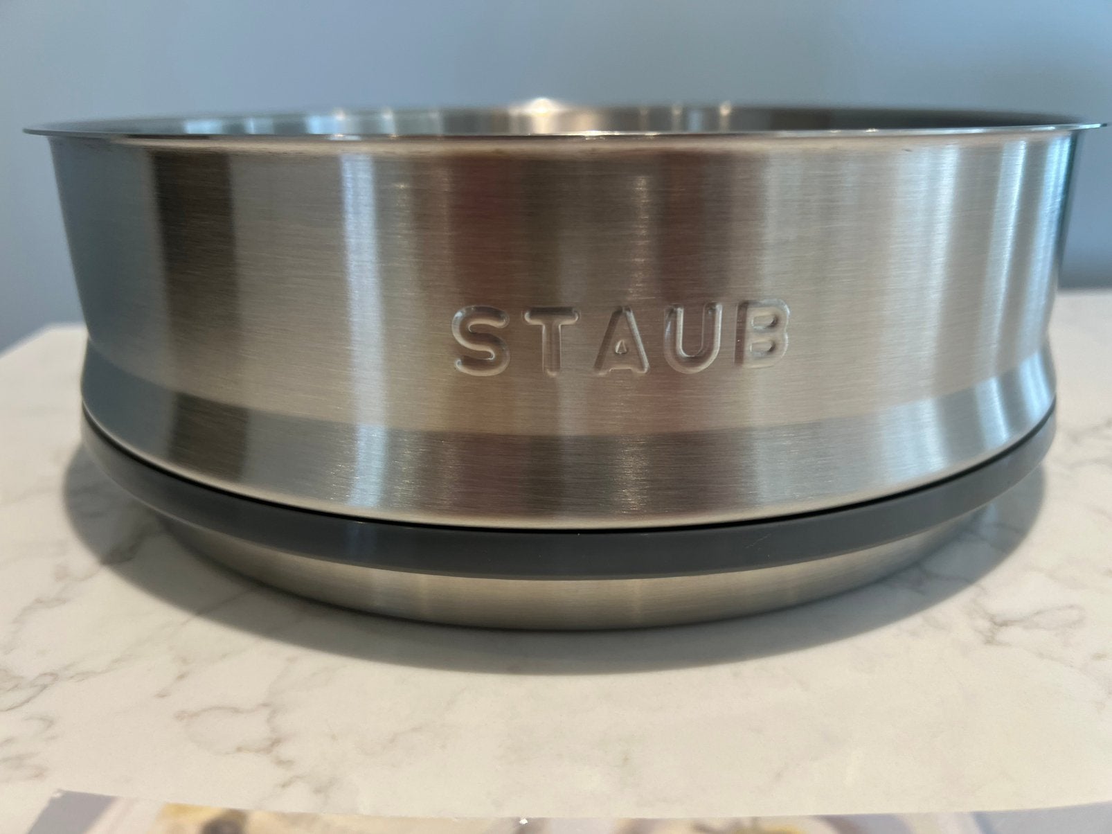 Nieuwe RVS Staub stoominzet voor 26 cm pan, PFAS-vrij, Overige typen, Nieuw, Ophalen of Verzenden