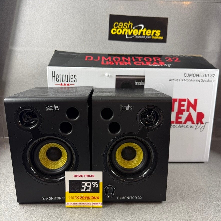Hercules DJ Monitor 32 | in doos | met kabels | 411305