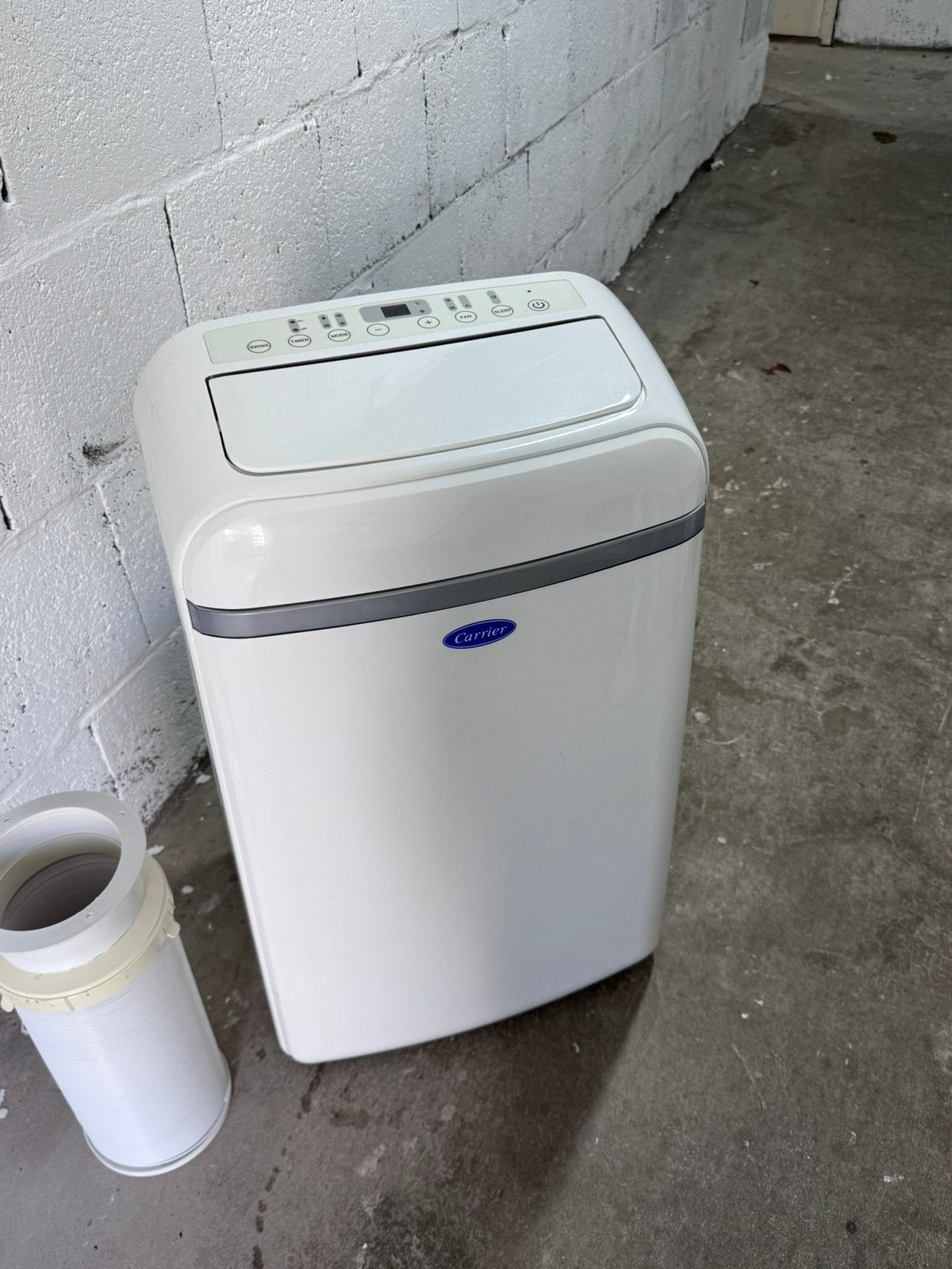 Carrier mobiele airco 51QPD012NS – 12.000 BTU, Ophalen, Koelen en Ontvochtigen, Carrier, Minder dan 60 m³