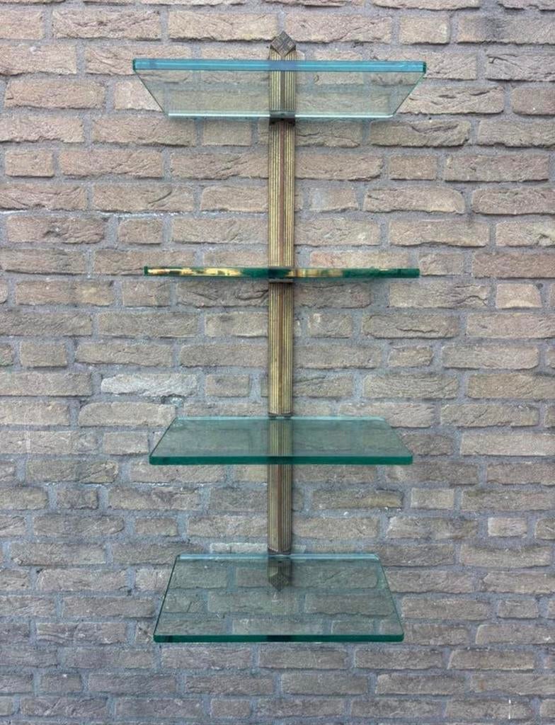Messing plankendrager voor aan de wand, Ophalen of Verzenden, Gebruikt