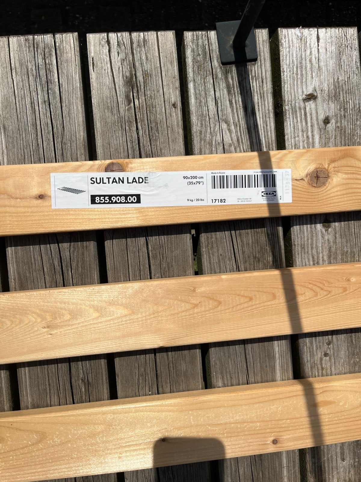 IKEA SULTAN LADE lattenbodem 90x200 cm, Ophalen, Gebruikt, 90 cm, Eenpersoons