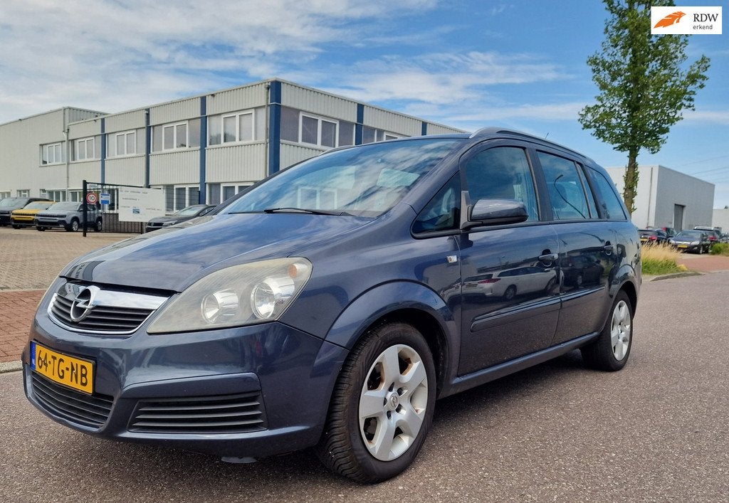 Opel Zafira 1.8 Executive 7 PERS AIRCO CRUISE TREKHAAK 2 X S, Auto's, Opel, Gebruikt, 4 cilinders, Origineel Nederlands, Grijs