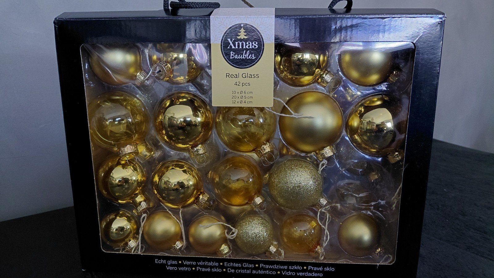 Gouden kerstballen, Ophalen, Gebruikt